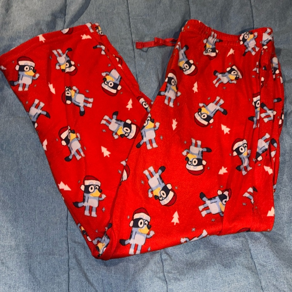 New NWT bluey Xxl mens red pj pants Christmas target